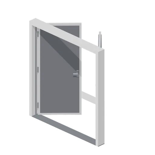 Greybox hinged double door (Modular Greybox Architecture Kit)