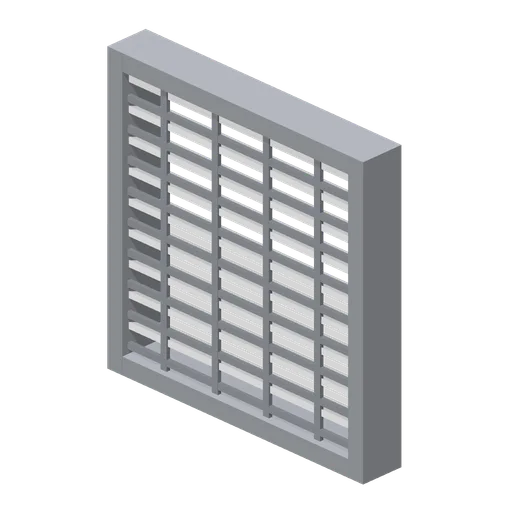 Greybox louvre panel (Modular Greybox Architecture Kit)