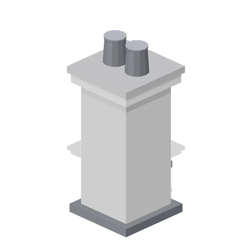 Greybox chimney stub (Modular Greybox Architecture Kit)