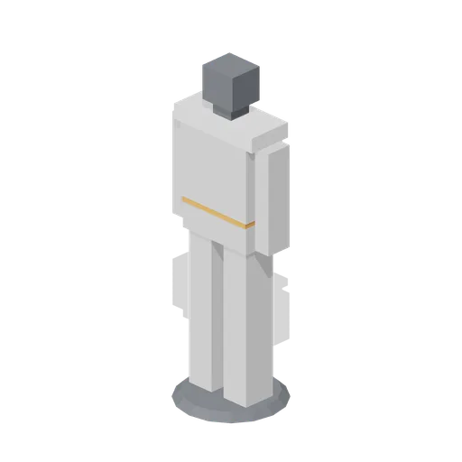 Greybox 1.75 m human scale post (Modular Greybox Architecture Kit)