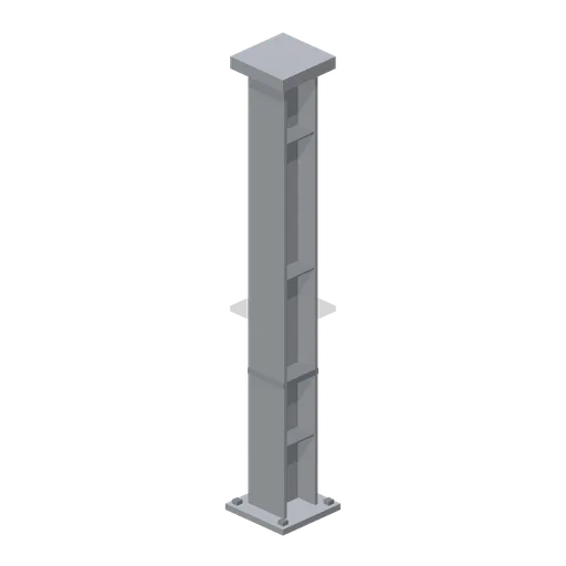 Greybox I-beam column 3 m (Modular Greybox Architecture Kit)