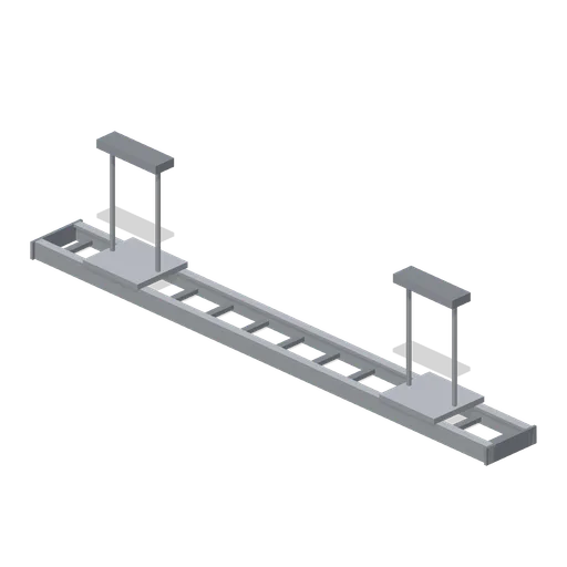 Greybox cable tray run 4 m (Modular Greybox Architecture Kit)