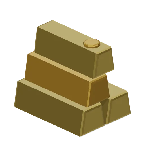 Gold bar stack icon (Game UI icon library)