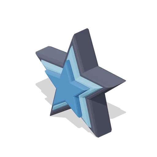 Star icon, rare tier (Game UI icon library)