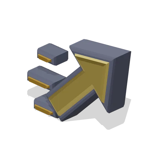 Dash arrow glyph (Game UI icon library)