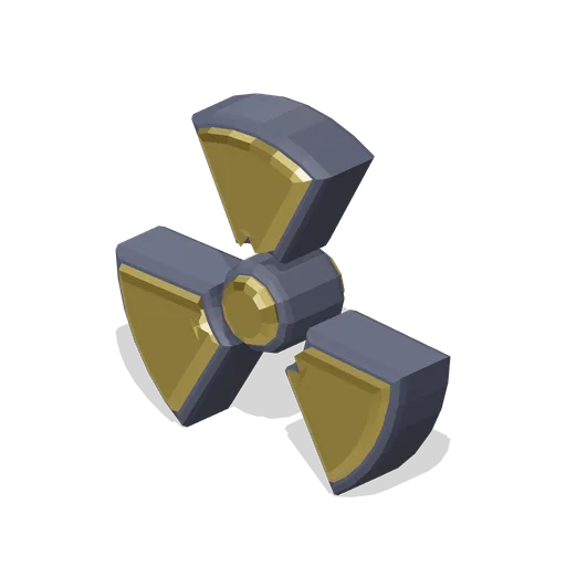 Hazard trefoil icon (Game UI icon library)
