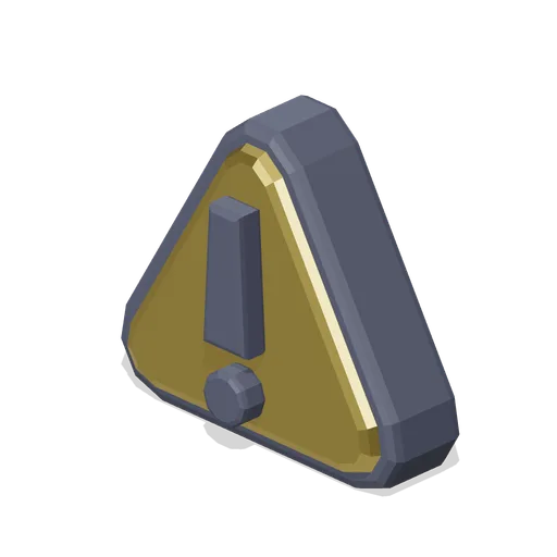 Danger triangle icon (Game UI icon library)
