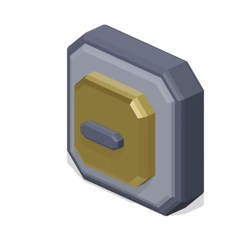 Square button icon (Game UI icon library)