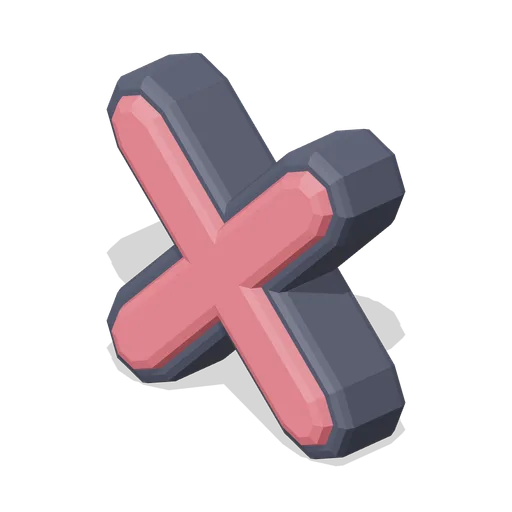 Cross mark icon (Game UI icon library)