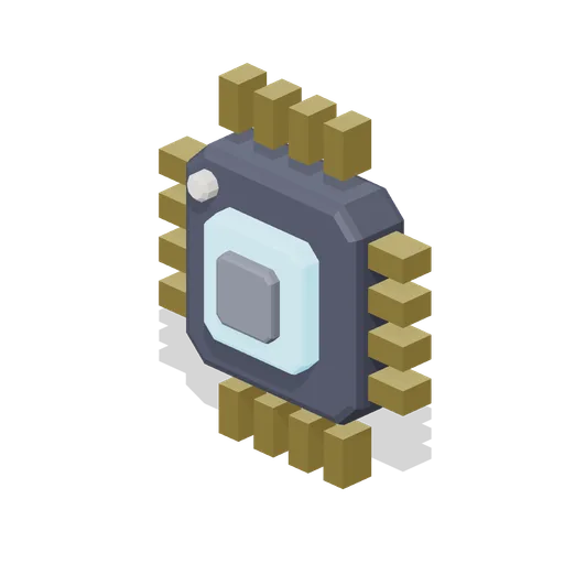 Circuit chip icon (Game UI icon library)