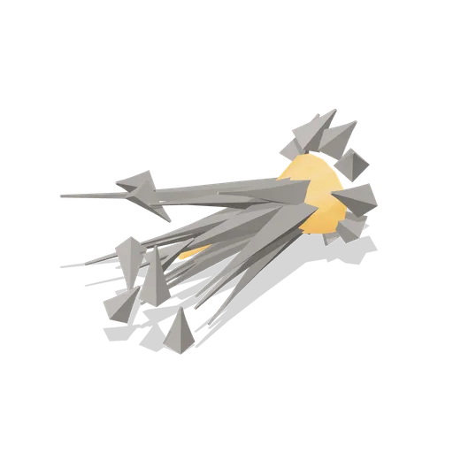 Directional spall cone (VFX Mesh Library)