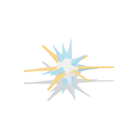 Radial impact burst, small (VFX Mesh Library)
