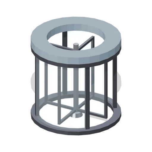 Four wing revolving door drum (Animated Mechanisms Kit)