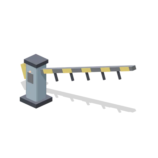 Rising barrier arm with counterweight (Animated Mechanisms Kit)