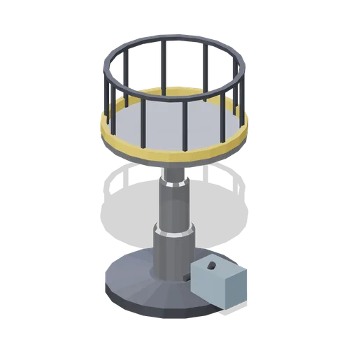 Telescopic hydraulic ram platform (Animated Mechanisms Kit)