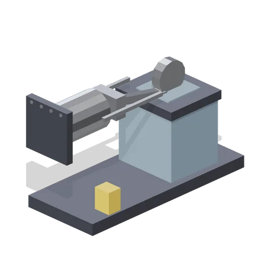 Crank, rod and piston assembly (Animated Mechanisms Kit)