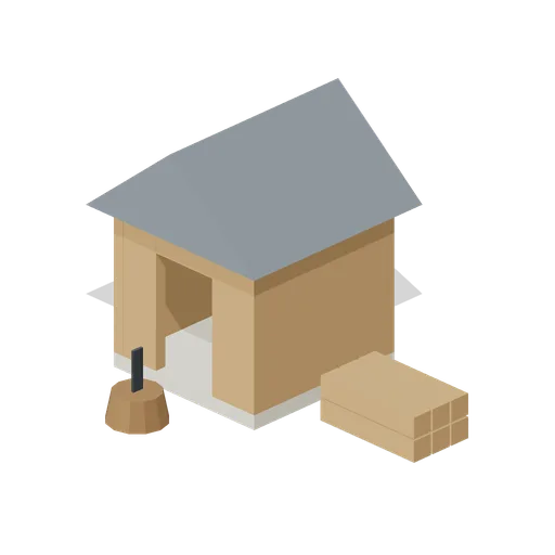Woodcutters Yard (Medieval RTS Faction Buildings)