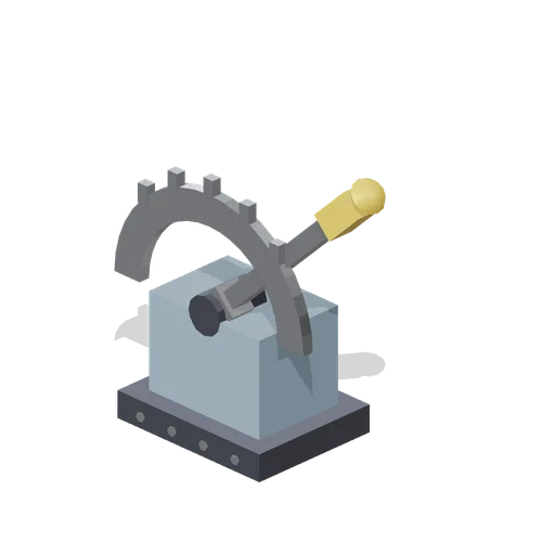Floor mounted throw lever (Animated Mechanisms Kit)