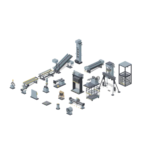 Working machine room (Animated Mechanisms Kit)