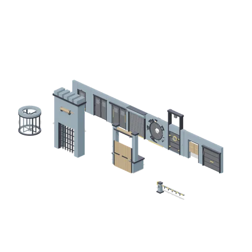 Door and gate wall (Animated Mechanisms Kit)