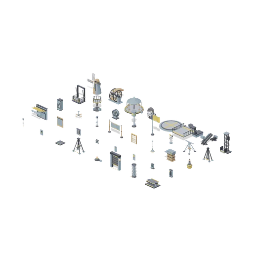 Fixtures and motion yard (Animated Mechanisms Kit)
