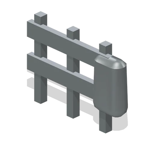 Guardrail terminal end (Grand Prix Circuit and Open-Wheel Cars)