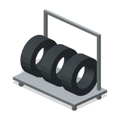 Pit wheel trolley (Grand Prix Circuit and Open-Wheel Cars)