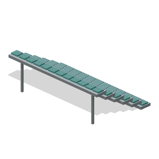 Six-tier grandstand module (Grand Prix Circuit and Open-Wheel Cars)
