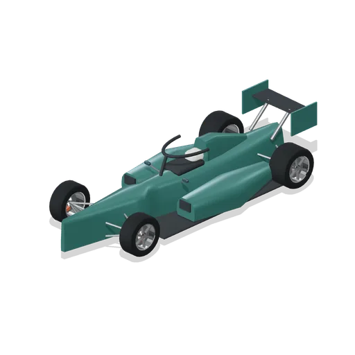 Current car with front wing missing (Grand Prix Circuit and Open-Wheel Cars)