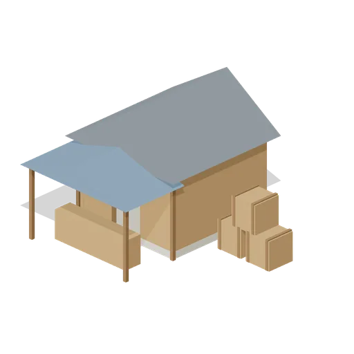 Trading Post (Medieval RTS Faction Buildings)
