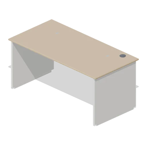 Office desk 1600 with panel ends (Downtown Office Interiors)