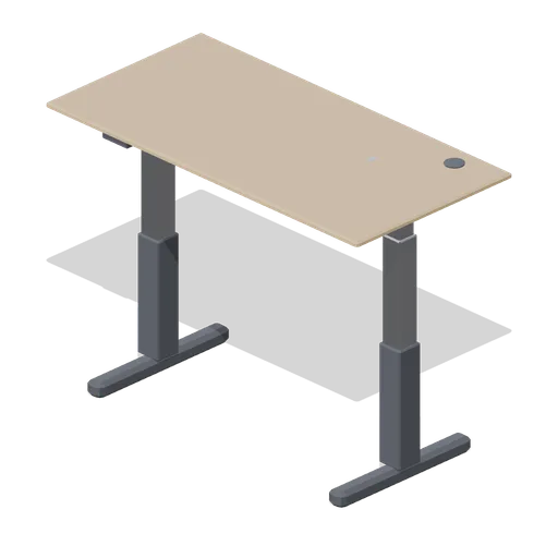 Sit-stand desk, raised (Downtown Office Interiors)