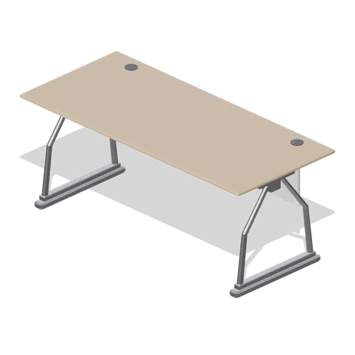 Office desk 1800 on A-frame legs (Downtown Office Interiors)
