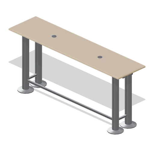 Hot-desk touchdown bar (Downtown Office Interiors)