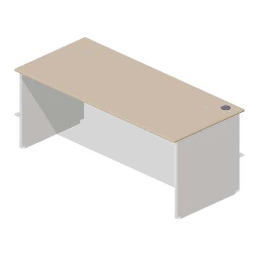 Bench desk end bay (Downtown Office Interiors)