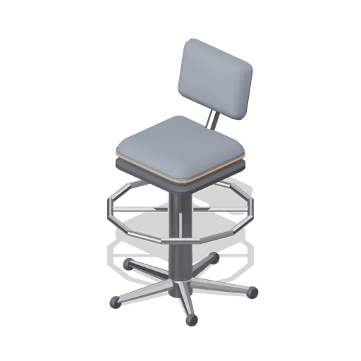 Drafting stool with foot ring (Downtown Office Interiors)