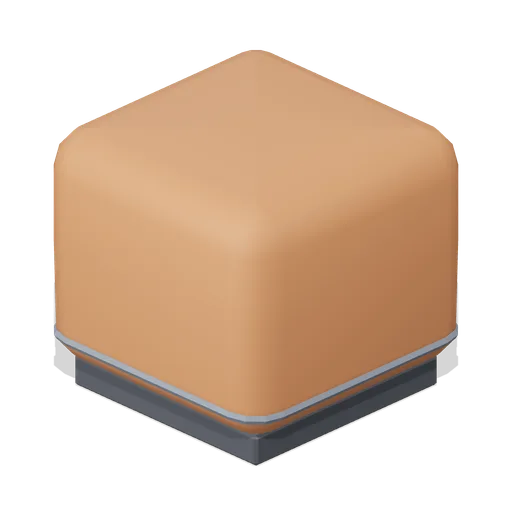 Upholstered ottoman cube, accent (Downtown Office Interiors)