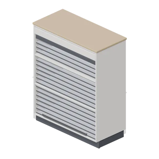 Tambour storage cupboard (Downtown Office Interiors)