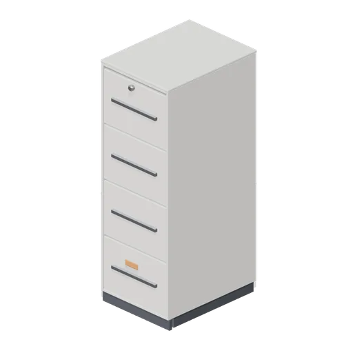 Filing cabinet, four drawer (Downtown Office Interiors)