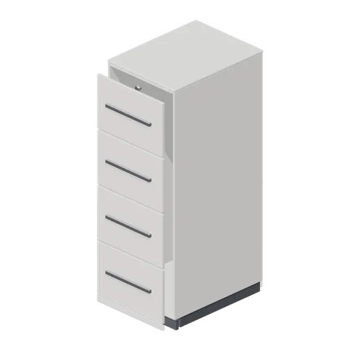 Filing cabinet, four drawer (Downtown Office Interiors)