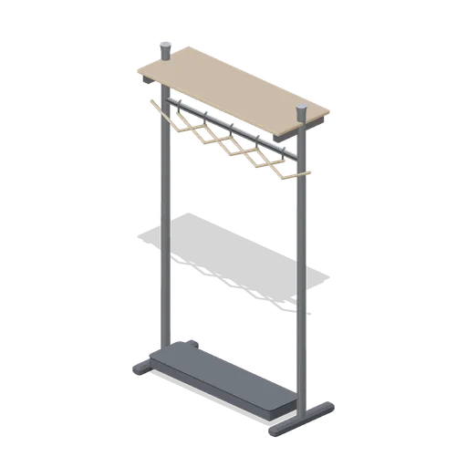 Freestanding coat rail unit (Downtown Office Interiors)