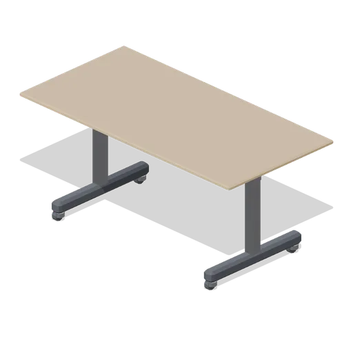 Folding flip-top table (Downtown Office Interiors)