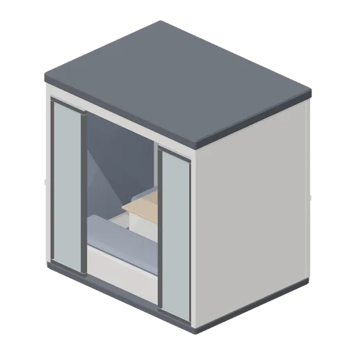 Acoustic meeting pod, four person (Downtown Office Interiors)