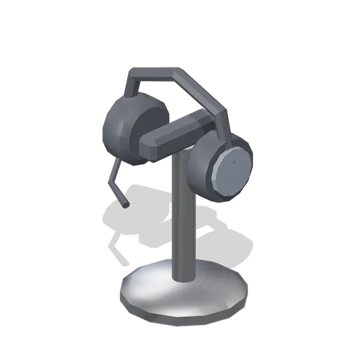 Headset on a stand (Downtown Office Interiors)
