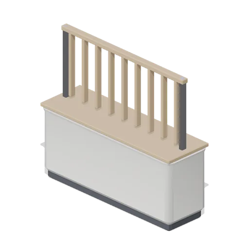 Planter-topped divider (Downtown Office Interiors)
