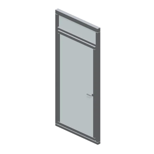 Glazed partition door module (Downtown Office Interiors)