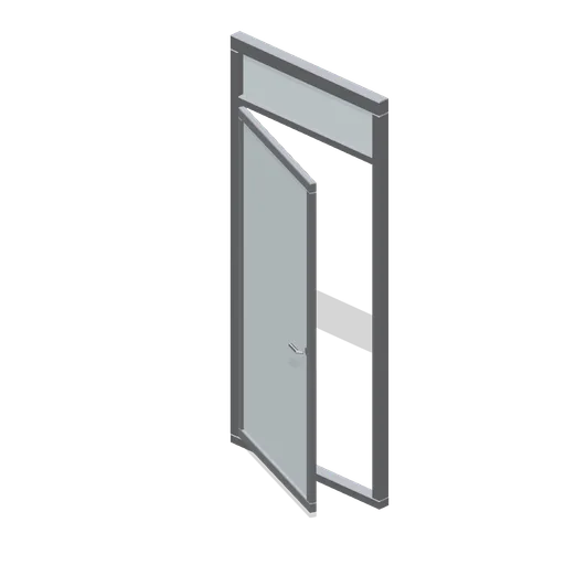 Glazed partition door module (Downtown Office Interiors)