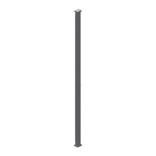 Partition run end post (Downtown Office Interiors)