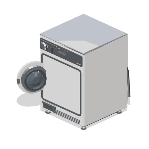 Front load washing machine, drum door open (Home Appliances and Utility Room)