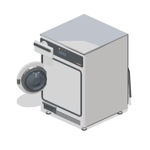 Front load washing machine, drum door open (Home Appliances and Utility Room)